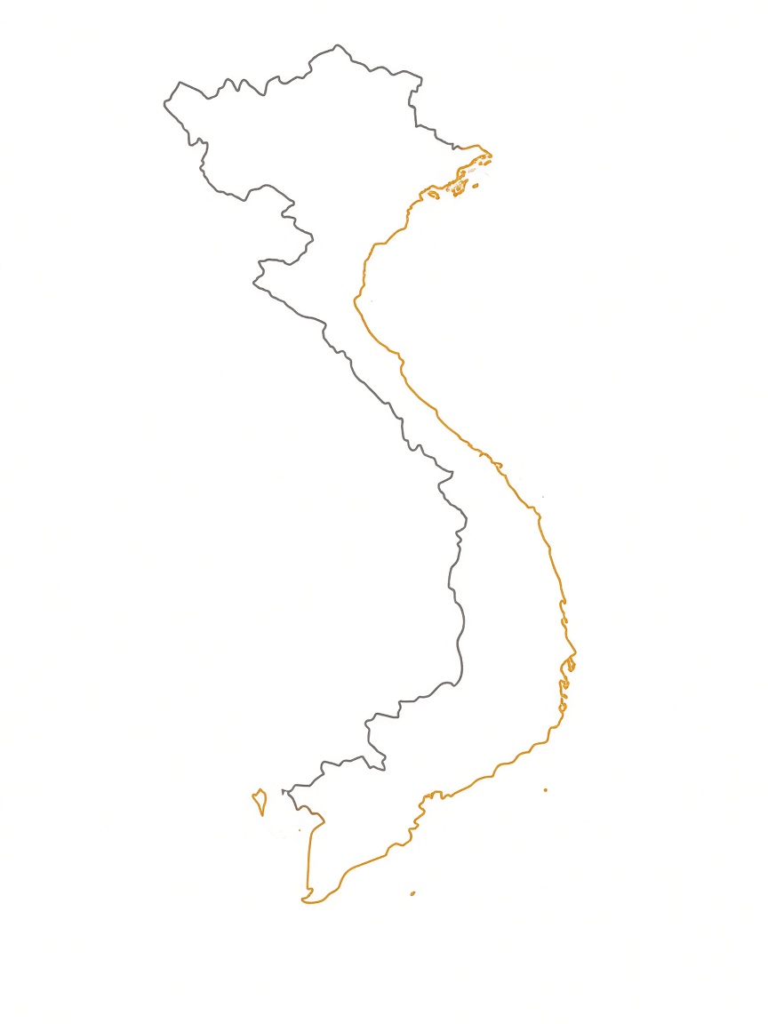Dải đất Việt Nam, nét viền.